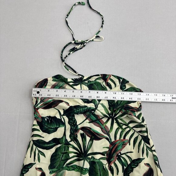 Andie Women's S Waikiki Coverup Swim Dress Stretchy Ivory Palm NWT 9557 - Picture 10 of 16